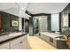 Luxurious bathroom features a soaking tub, a glass-enclosed shower, and stylish fixtures and finishes at 39541 N 107Th Way, Scottsdale, AZ 85262