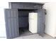 Storage shed with a white refrigerator inside at 7807 E Main St # H7, Mesa, AZ 85207