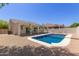 Inviting pool area offers a perfect spot for summer relaxation and outdoor entertainment at 9518 W Hazelwood St, Phoenix, AZ 85037