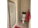 Bathroom featuring a toilet, enclosed shower, and a towel bar at 11360 E Keats Ave # 75, Mesa, AZ 85209