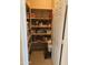 Walk-in pantry with organized shelving stocked with various food items at 11360 E Keats Ave # 75, Mesa, AZ 85209