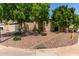 Beautiful home featuring mature trees, desert landscaping, and a cozy front porch at 16603 N 168Th Dr, Surprise, AZ 85388