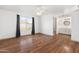 Spacious main bedroom with wood floors, ceiling fan, and attached bathroom vanity at 18629 N 10Th Ave, Phoenix, AZ 85027