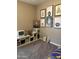 Bonus room area with a TV, shelving units, and colorful decor at 20230 N Jill Ave, Maricopa, AZ 85138