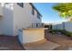 Outdoor backyard wet bar for entertaining and lounging at 2977 E County Down Dr, Chandler, AZ 85249