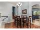 The dining room is situated near the kitchen and stairs and offers easy access to other living spaces at 2977 E County Down Dr, Chandler, AZ 85249
