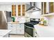 Well-lit kitchen featuring white cabinetry, stainless steel appliances, and subway tile backsplash at 3517 E Monterosa St, Phoenix, AZ 85018