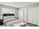This bright bedroom offers natural light, two closets and modern interior design at 3605 W Bethany Home Rd # 7, Phoenix, AZ 85019