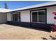 Home backyard area featuring a gravel area and dark grey trim at 4210 W Solano Dr, Phoenix, AZ 85019