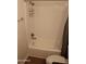 Bathroom shower and tub combination with shower head, faucet, and neutral interior at 5877 N Granite Reef Rd # 2257, Scottsdale, AZ 85250