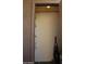 An enclosed closet with storage shelving and a vacuum cleaner at 5877 N Granite Reef Rd # 2257, Scottsdale, AZ 85250