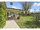 Relaxing backyard featuring outdoor seating, garden, and covered patio at 613 E Vista Ave, Phoenix, AZ 85020