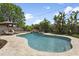 Backyard featuring a stunning pool area with waterfall feature at 613 E Vista Ave, Phoenix, AZ 85020