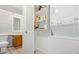 Convenient laundry area with washer, dryer, and storage shelves at 700 E Mesquite Cir # N125, Tempe, AZ 85288