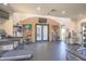 Community gym with an array of workout machines including treadmills and free weight area at 7009 E Acoma Dr # 1160, Scottsdale, AZ 85254