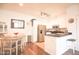 Bright kitchen with stainless steel appliances, granite countertops, and hardwood floors at 7009 E Acoma Dr # 1160, Scottsdale, AZ 85254