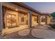 Backyard patio features decorative stone at 8220 W Mariposa Grande Ln, Peoria, AZ 85383
