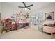 Bright ' bedroom featuring colorful decor, carpet, and plenty of natural light at 1748 E Cortez Dr, Gilbert, AZ 85234