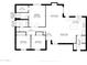 Detailed floor plan of the home showcasing the layout of the bedrooms, bathrooms, living spaces, and kitchen at 18642 N 13Th Ave, Phoenix, AZ 85027