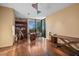 Home office with a wall of windows, built in shelving, and a spacious layout at 43105 N 102Nd St, Scottsdale, AZ 85262