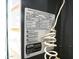 Close up of HVAC information panel at 1024 W Ayrshire Trl, San Tan Valley, AZ 85143