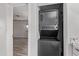 Close up of a newer model stackable washer and dryer laundry unit at 115 S Stardust Ln, Apache Junction, AZ 85120