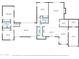 Detailed floor plan showing layout of the home's rooms and spaces with dimensions at 1431 E San Juan Ave, Phoenix, AZ 85014