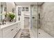 Modern bathroom with double vanity, sleek fixtures, and walk-in shower at 15240 N Clubgate Dr # 137, Scottsdale, AZ 85254