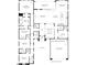 Detailed floor plan showcasing the layout of the home's bedrooms, bathrooms, kitchen, and living spaces at 17560 W Crawfordsville Dr, Surprise, AZ 85388