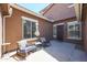 Cozy outdoor patio with comfortable seating, perfect for relaxing and enjoying the fresh air at 17981 W Agave Rd, Goodyear, AZ 85338