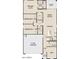 Detailed floor plan showcasing the layout of the home, including bedrooms, kitchen, living spaces, and garage at 18256 W La Senda Dr, Surprise, AZ 85387
