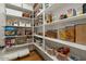 Walk-in pantry featuring ample shelving, organized storage, and a variety of food items at 20483 E Mockingbird Dr, Queen Creek, AZ 85142