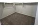 Carpeted walk-in closet with shelving at 25354 W Bowker St, Buckeye, AZ 85326