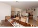 Comfortable dining room providing a view of the kitchen and living area at 2749 S Powell Rd, Apache Junction, AZ 85119
