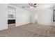 The main bedroom includes neutral walls, carpet floors and a view to the bathroom at 28259 N Chalcocite St, San Tan Valley, AZ 85143