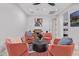 Cozy sitting area with four armchairs, round table, and recessed lighting at 3425 N 50Th Pl, Phoenix, AZ 85018