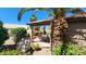 Enjoy the outdoors in this lovely covered patio surrounded by lush desert landscaping at 3928 N 151St Ave, Goodyear, AZ 85395