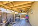 Covered patio with ceiling fan, and seating; great for relaxing and enjoying outdoors at 4112 E Maldonado Dr, Phoenix, AZ 85042