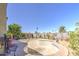 Landscaped backyard featuring a pool area with mature trees and plenty of space for lounging at 4112 E Maldonado Dr, Phoenix, AZ 85042