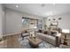 Comfortable living room complete with hardwood floors, recessed lighting, and stylish furniture at 4320 E Bernice St, Gilbert, AZ 85295