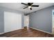 Bedroom features include vinyl floors, ceiling fan and closet at 4744 W Altadena Ave, Glendale, AZ 85304