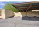 Assigned covered carport space with a storage shed at 5807 W Acoma Dr, Glendale, AZ 85306
