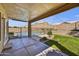 Inviting back patio with a pool view, perfect for relaxation and entertaining at 7332 W Pershing Ave, Peoria, AZ 85381