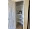 Pantry closet with white shelving at 7415 S 16Th S Dr, Phoenix, AZ 85041