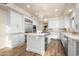 Bright, modern kitchen featuring white cabinets, stainless steel appliances, and a marble center island at 7425 E Gainey Ranch Rd # 13, Scottsdale, AZ 85258