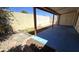 Inviting covered patio, perfect for enjoying the serene backyard setting at 1846 E Intrepid Ave, Mesa, AZ 85204