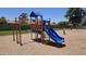Fun playground featuring a slide, climbing structures, and swings for children to enjoy at 1846 E Intrepid Ave, Mesa, AZ 85204