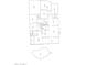 Detailed floor plan featuring the layout of the home and outdoor pool at 3549 W Magellan Dr, Anthem, AZ 85086