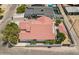 Aerial view of the home and property, showcasing desert landscaping and block wall at 2701 E Caldwell St, Phoenix, AZ 85042
