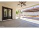 Expansive covered patio area offers a great outdoor living and entertaining space at 2701 E Caldwell St, Phoenix, AZ 85042